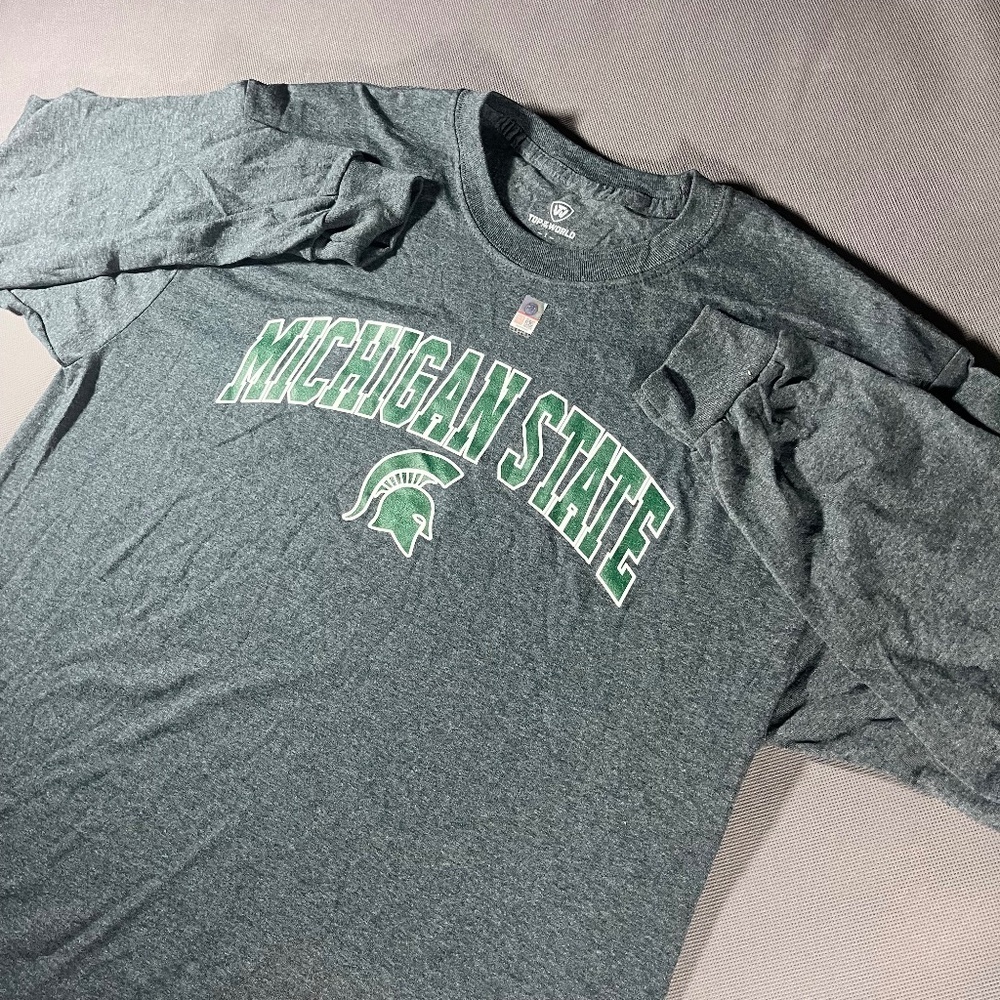 Men’s Michigan State Long Sleeve T Shirt Size Large Brand New Tee - Picture 3 of 6